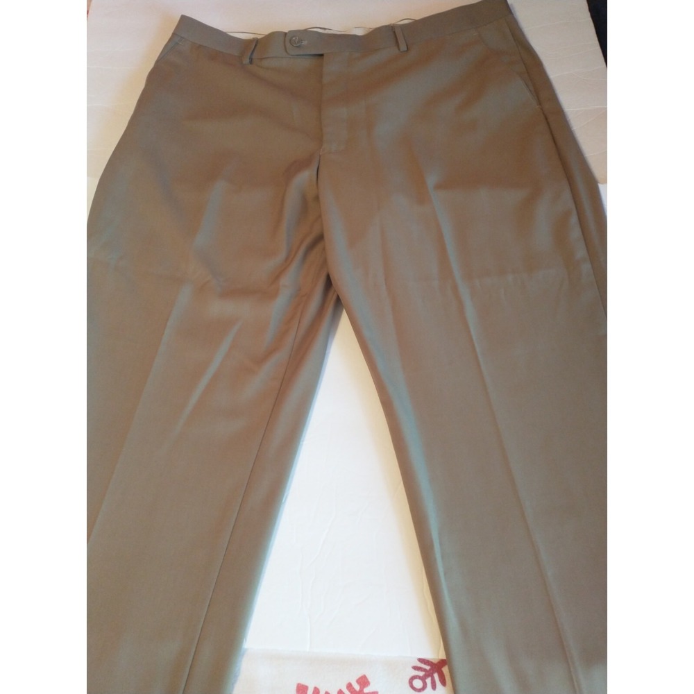 Vitali Men's Dress Pants Trousers Khaki Size 40 Unfinished‎